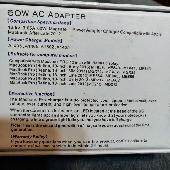 Adapter for MacBook (Aonear),new in box - Picture 3 of 3